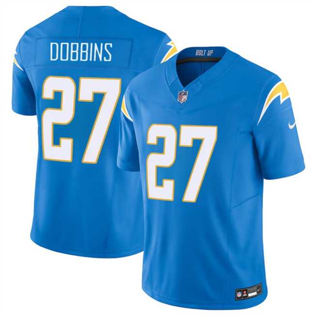 Men & Women & Youth Los Angeles Chargers #27 J.K. Dobbins Blue 2024 F.U.S.E Vapor Limited Stitched Jersey->kansas city chiefs->NFL Jersey